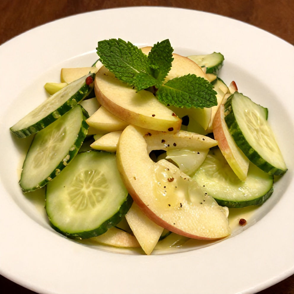 Plated Apple Cucumber Salad