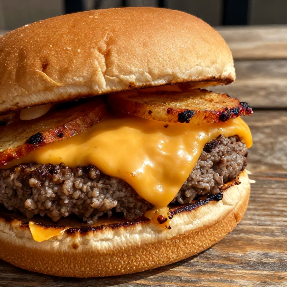 Cheddar Jalapeño Burgers