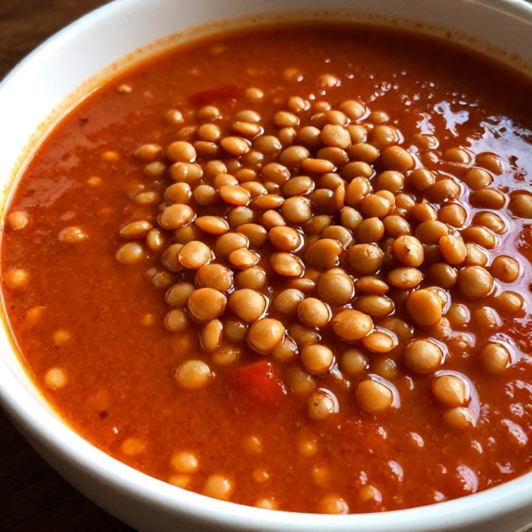 Creamy Moroccan Harissa Lentil Soup