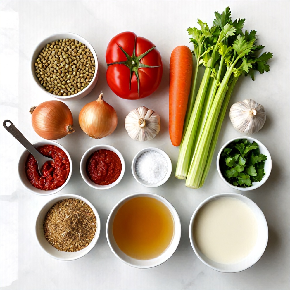 Moroccan Harissa Lentil Soup Ingredients