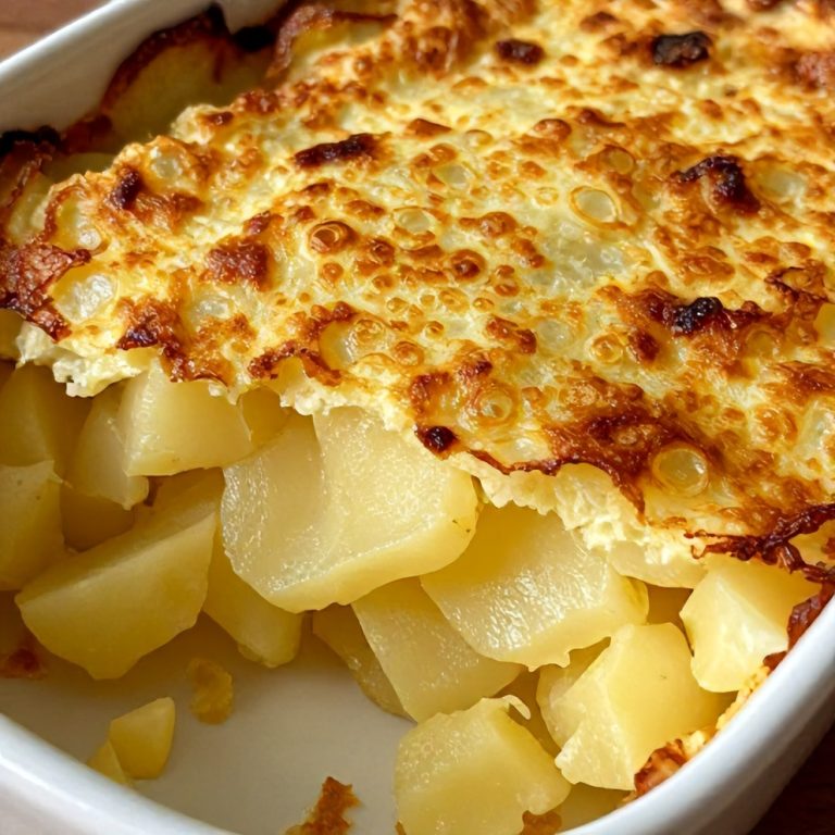 Creamy Pancetta and Porcini Potato Gratin