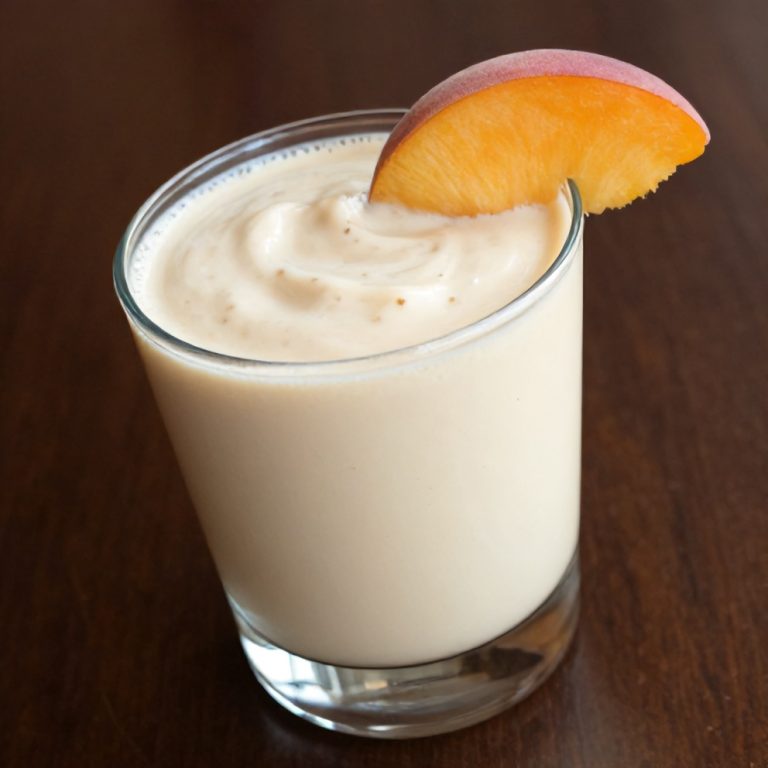 Creamy Peach Protein Shake