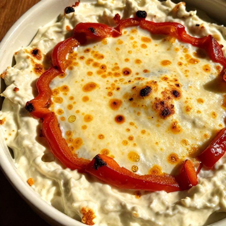 Creamy Roasted Red Pepper and Garlic Dip
