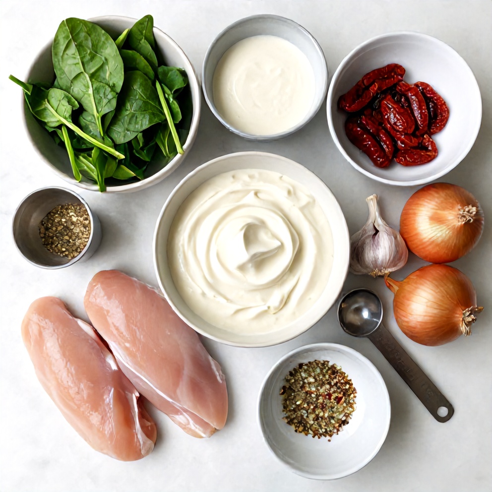 Creamy Tuscan Chicken Ingredients