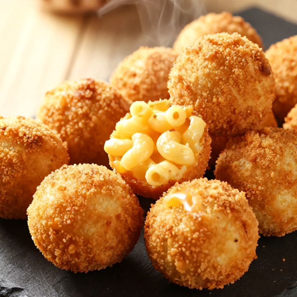 crispy air fryer mac and cheese balls
