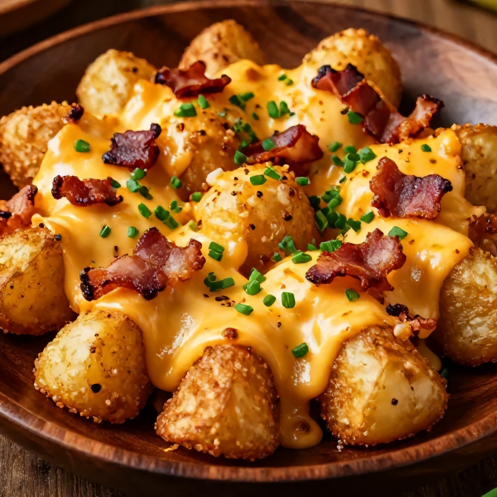 Crispy Cheesy Potato Skins with Bacon