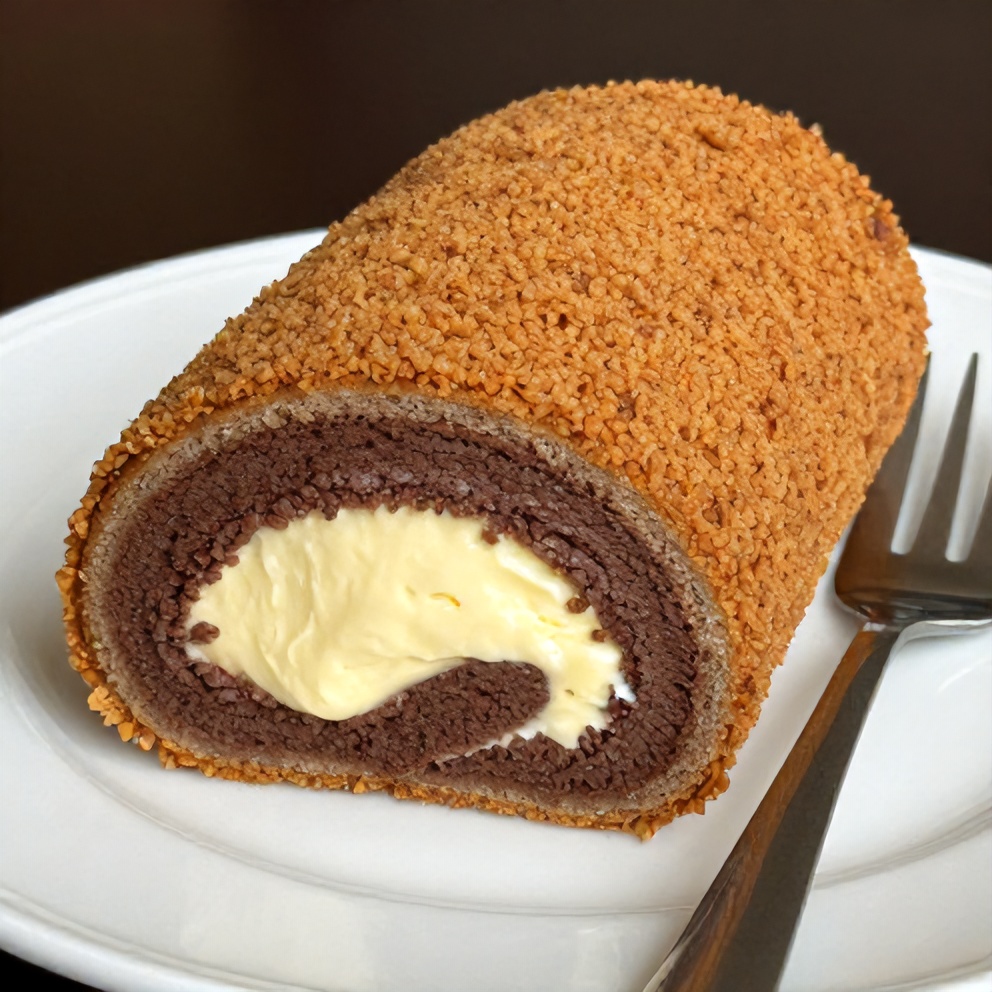 Crispy Chocolate Rolls Ready to Serve