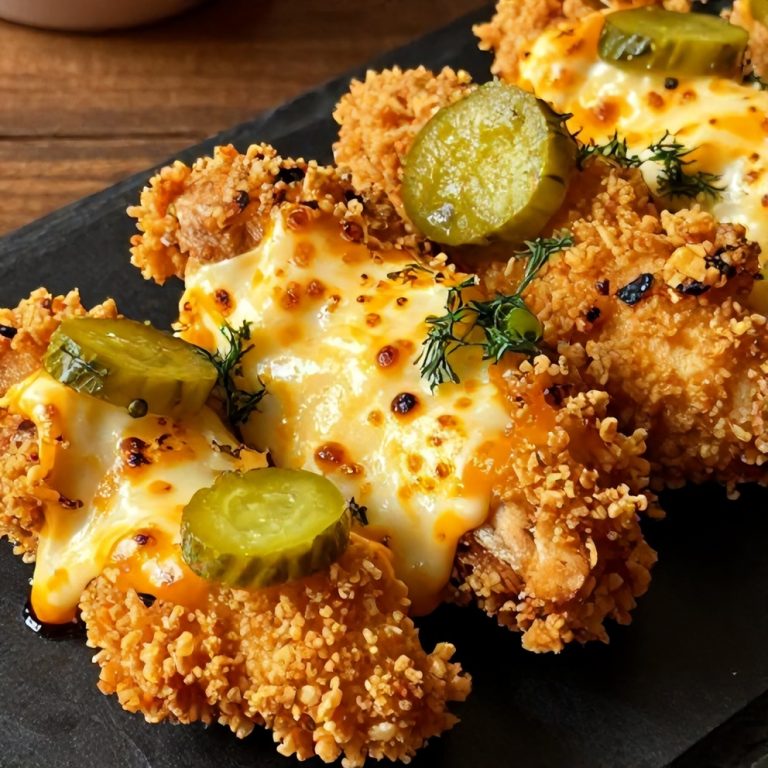 Crispy Dill Pickle Parmesan Chicken