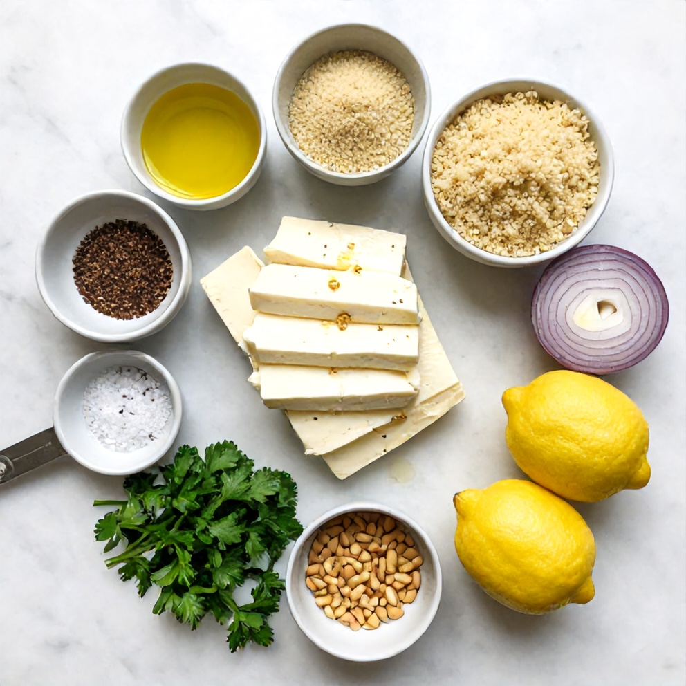 Halloumi Couscous Salad Ingredients
