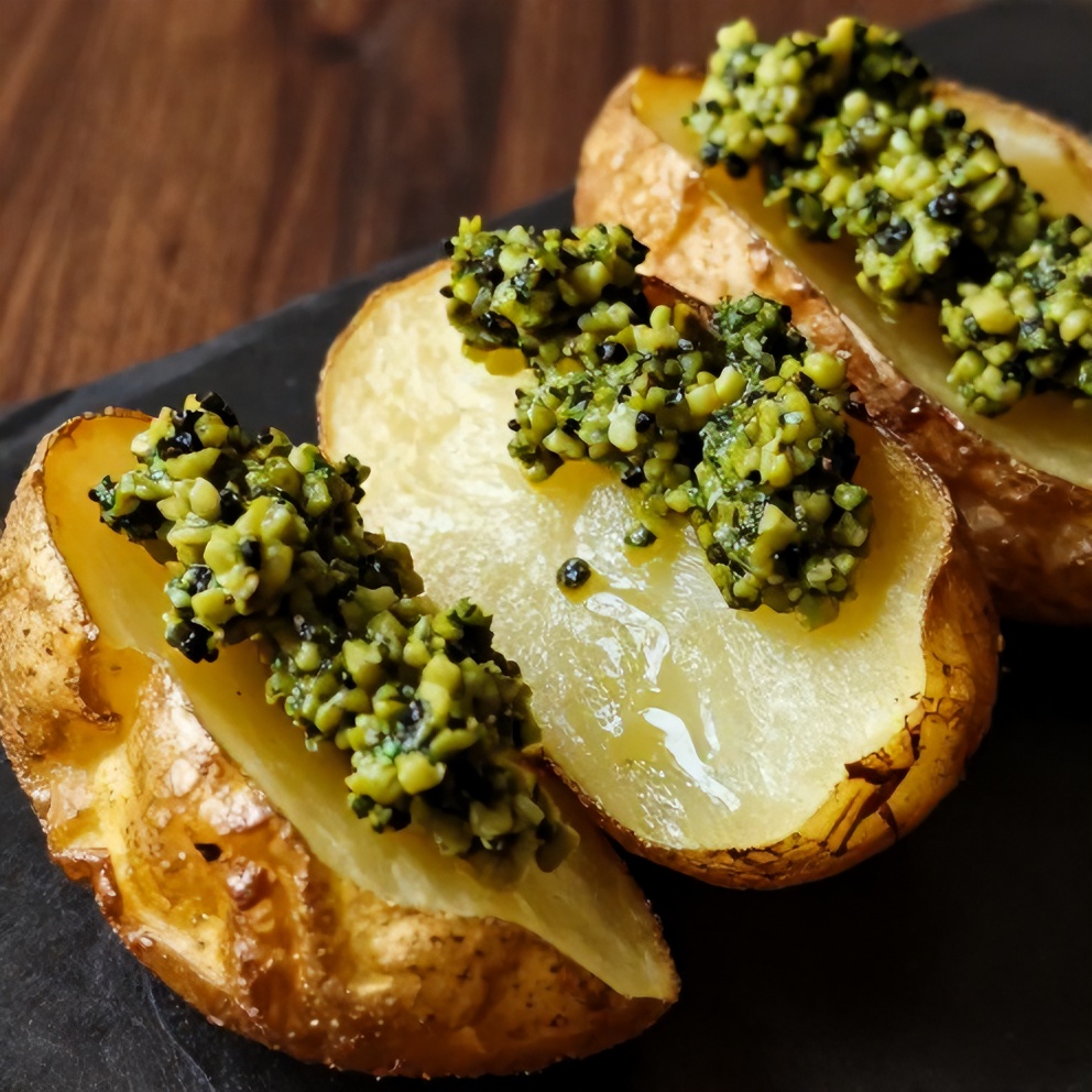 crispy smashed potatoes