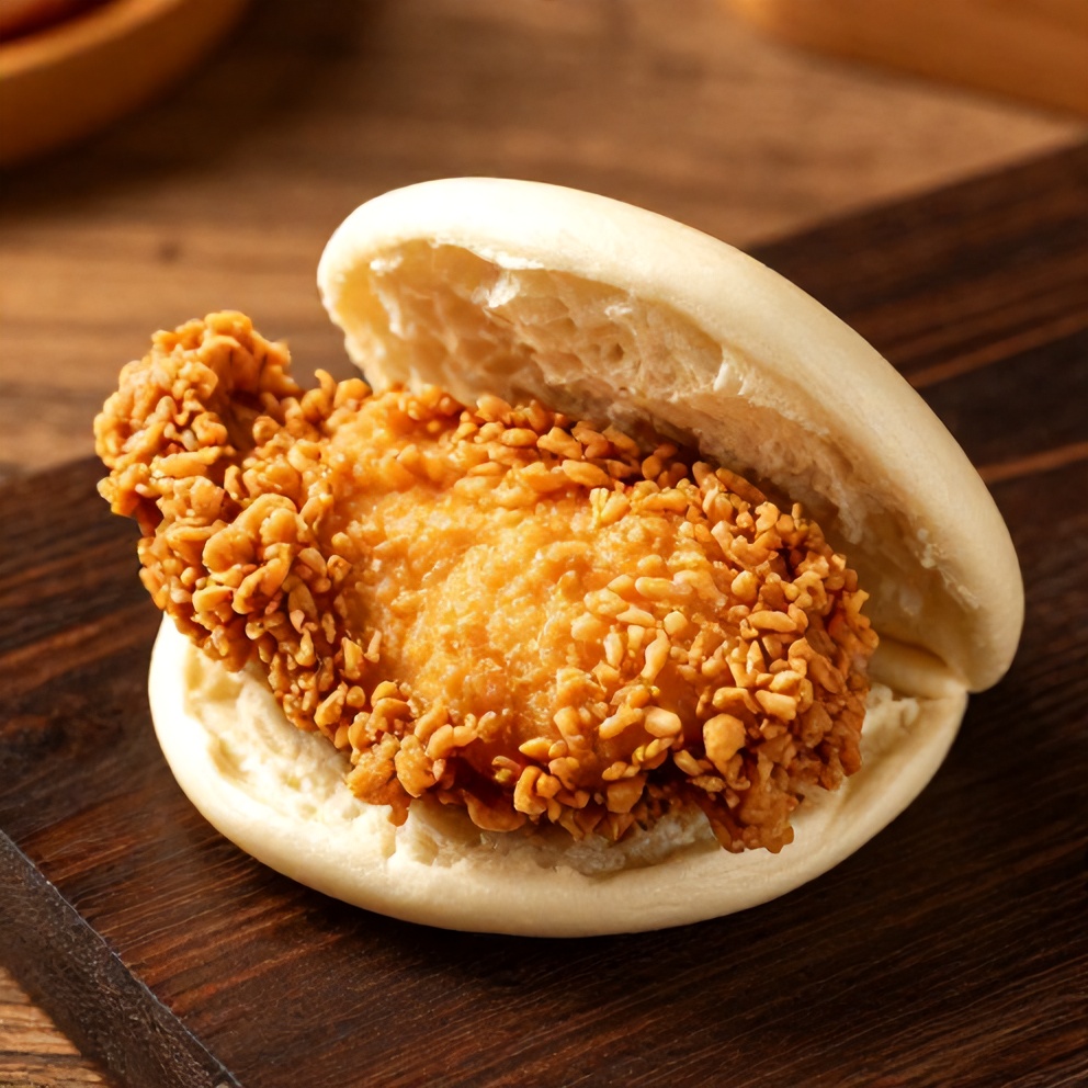 crispy chicken bao buns