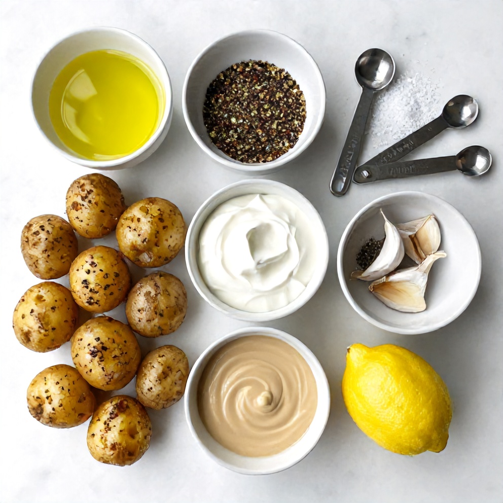 Raw ingredients for Crispy Za’atar Smashed Potatoes