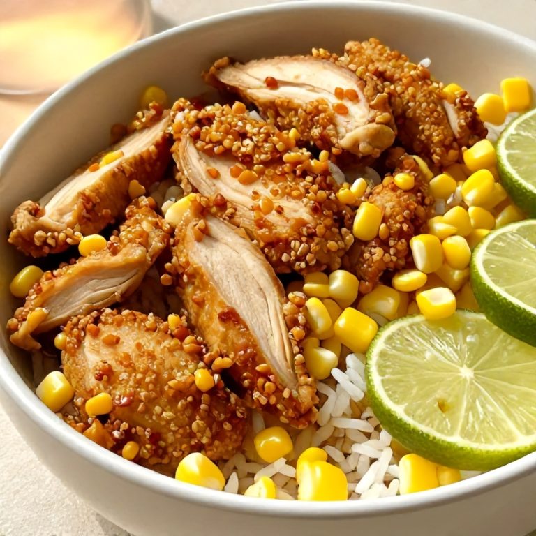 Easy 30-Minute Street Corn Chicken Rice Bowl