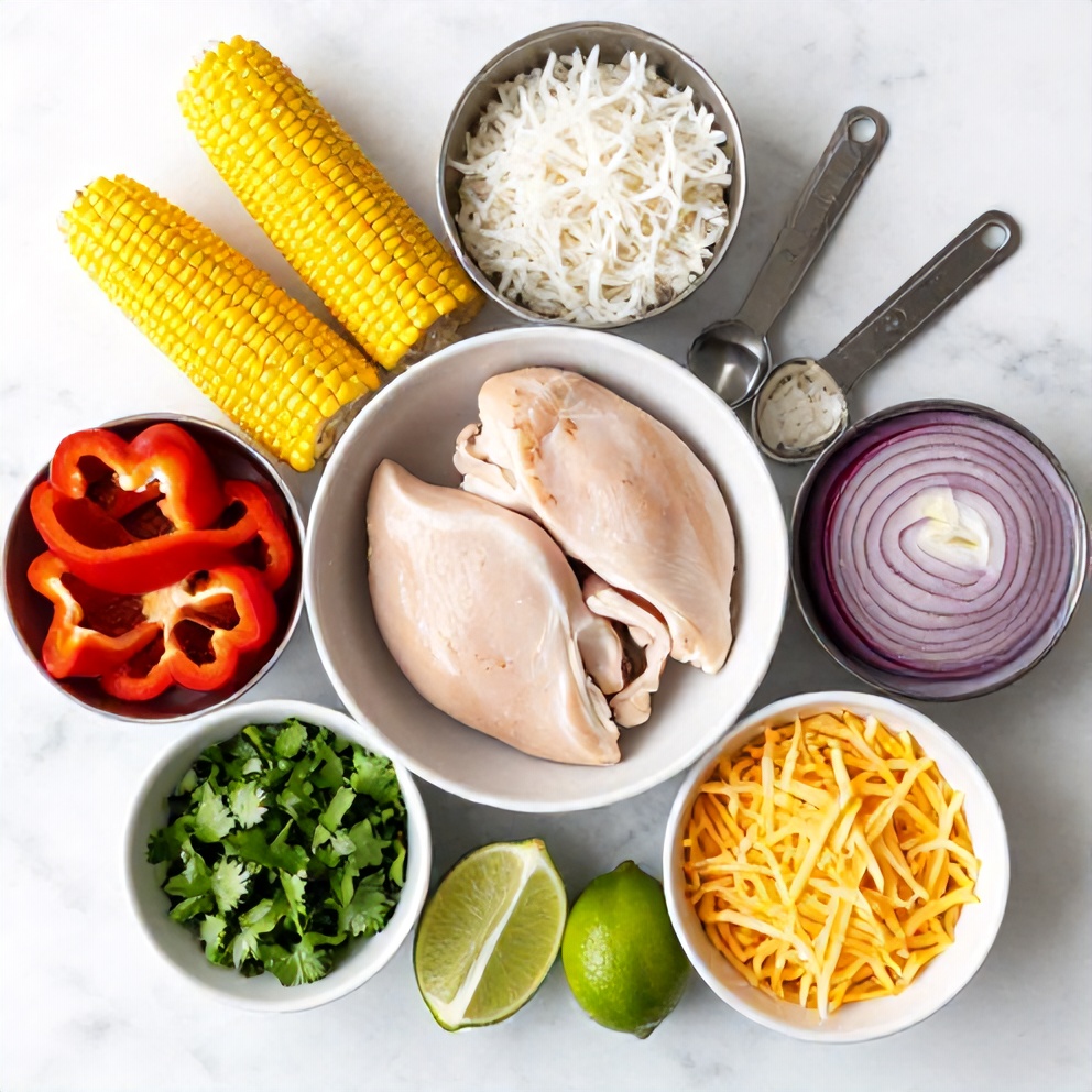 Street Corn Chicken Rice Bowl Ingredients