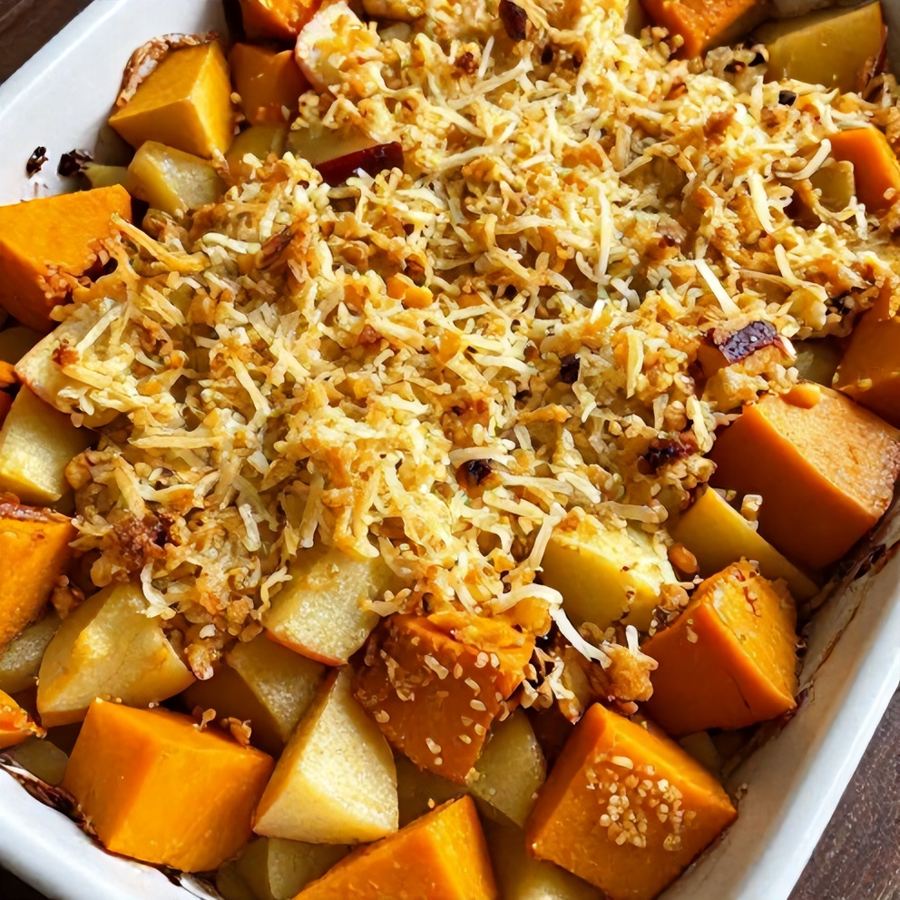 Easy Apple Butternut Squash Casserole