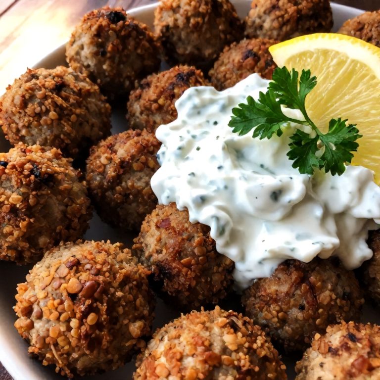 Easy Baked Greek Lentil Meatballs