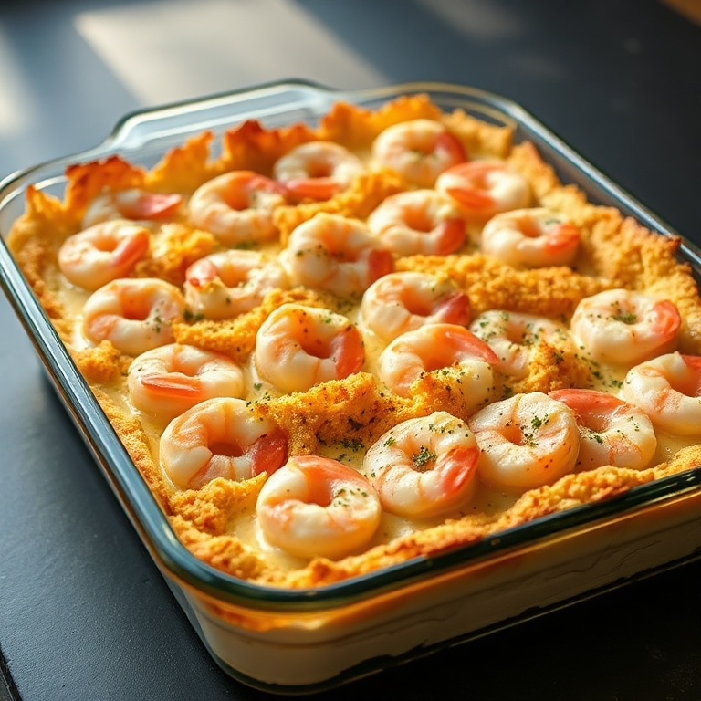 easy baked stuffed shrimp casserole