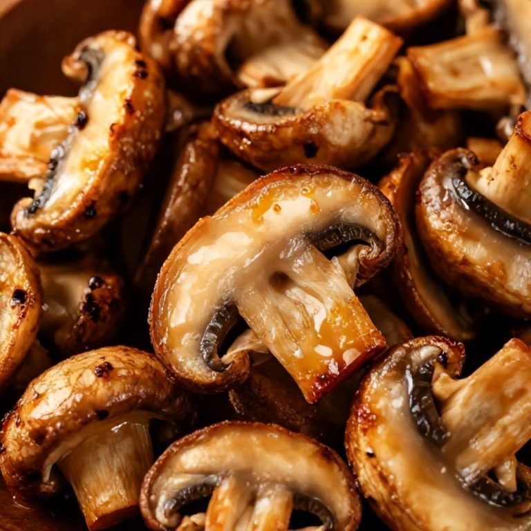 Easy Balsamic Roasted Garlic Mushrooms