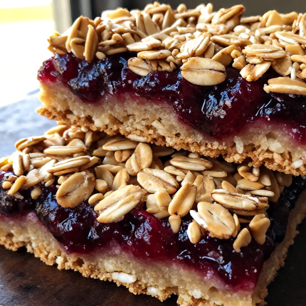 Easy Berry Oat Bars Recipe