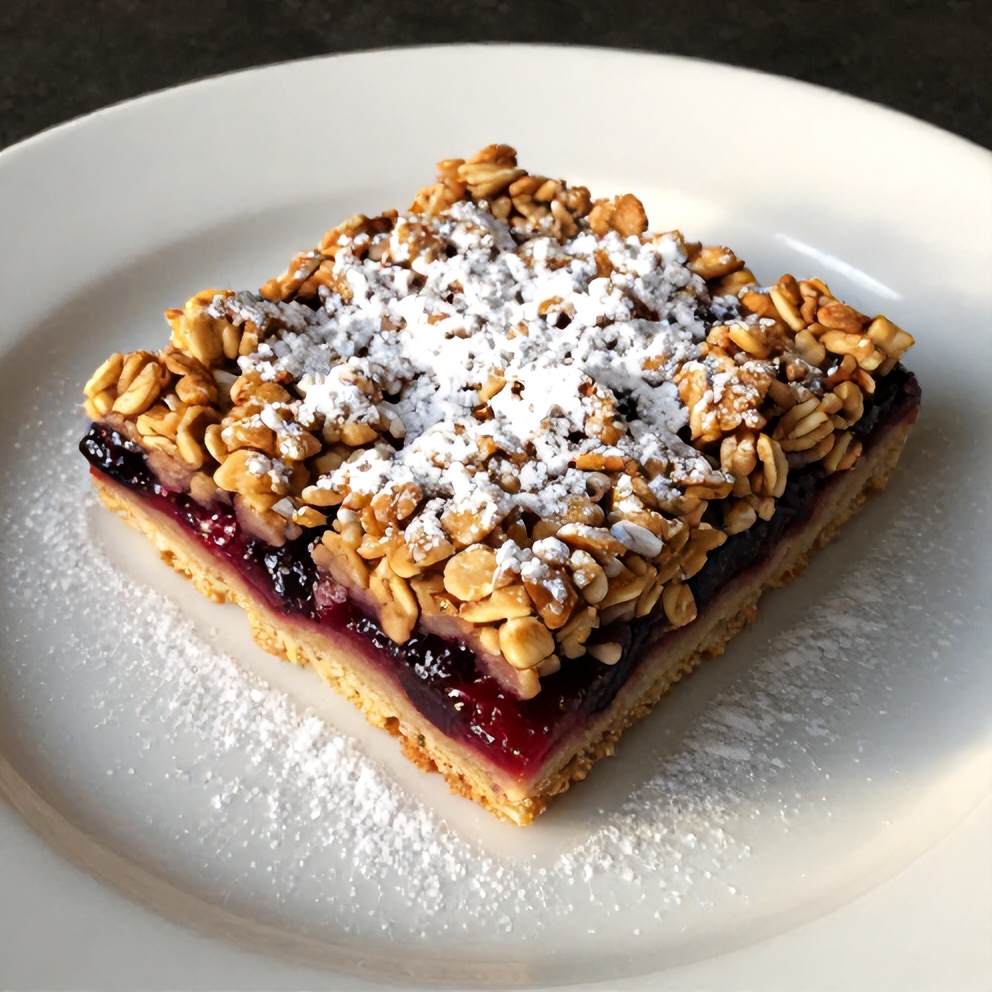 Plated Berry Oat Bars