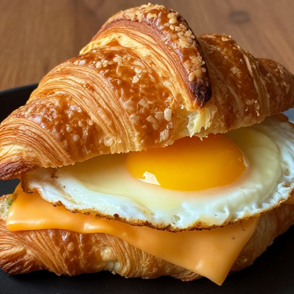 Easy Breakfast Croissant Sandwiches