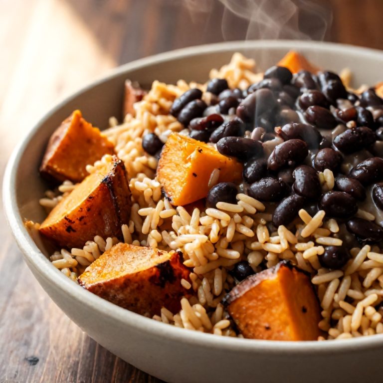 Easy Cajun Sweet Potato Rice Bowl
