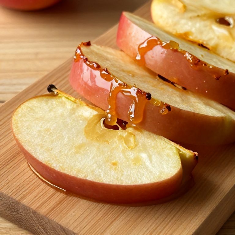 easy caramel apple slices