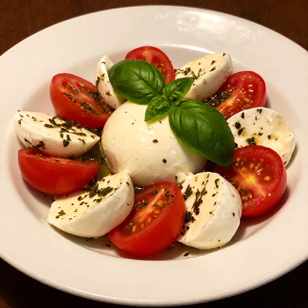 Plated Fresh Cherry Tomato Salad