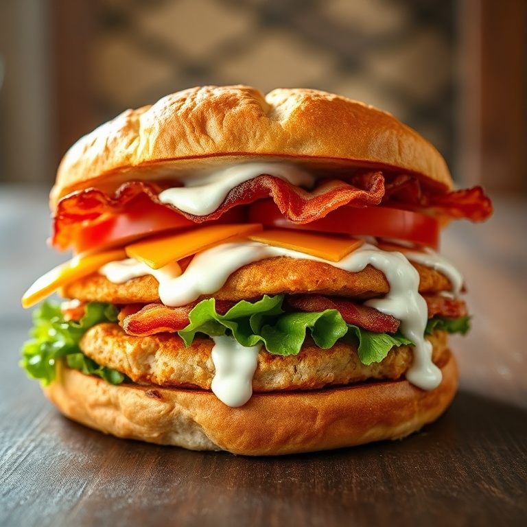 easy chicken bacon ranch sandwich recipe
