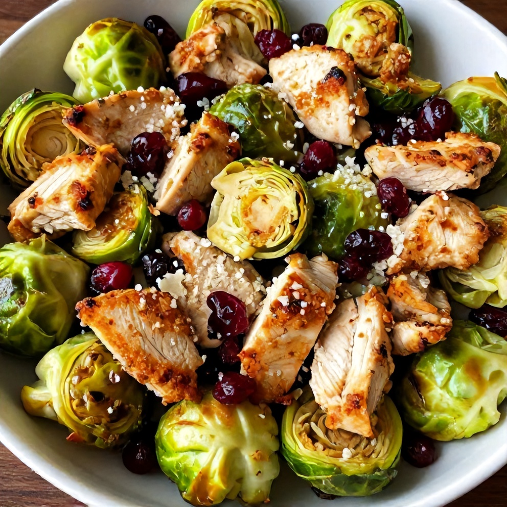 Easy Chicken Brussels Sprout Salad