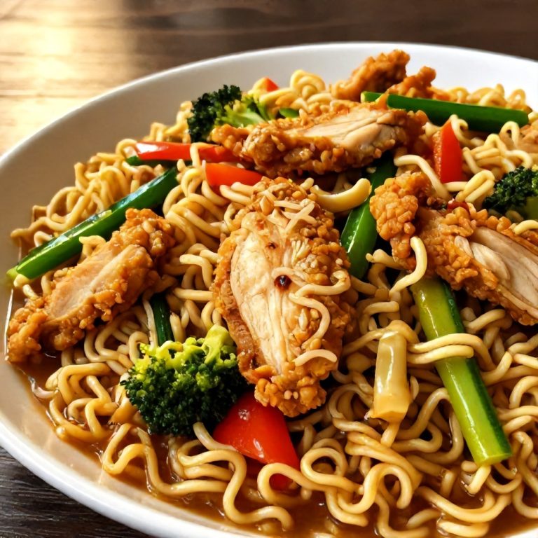 easy chicken ramen stir fry