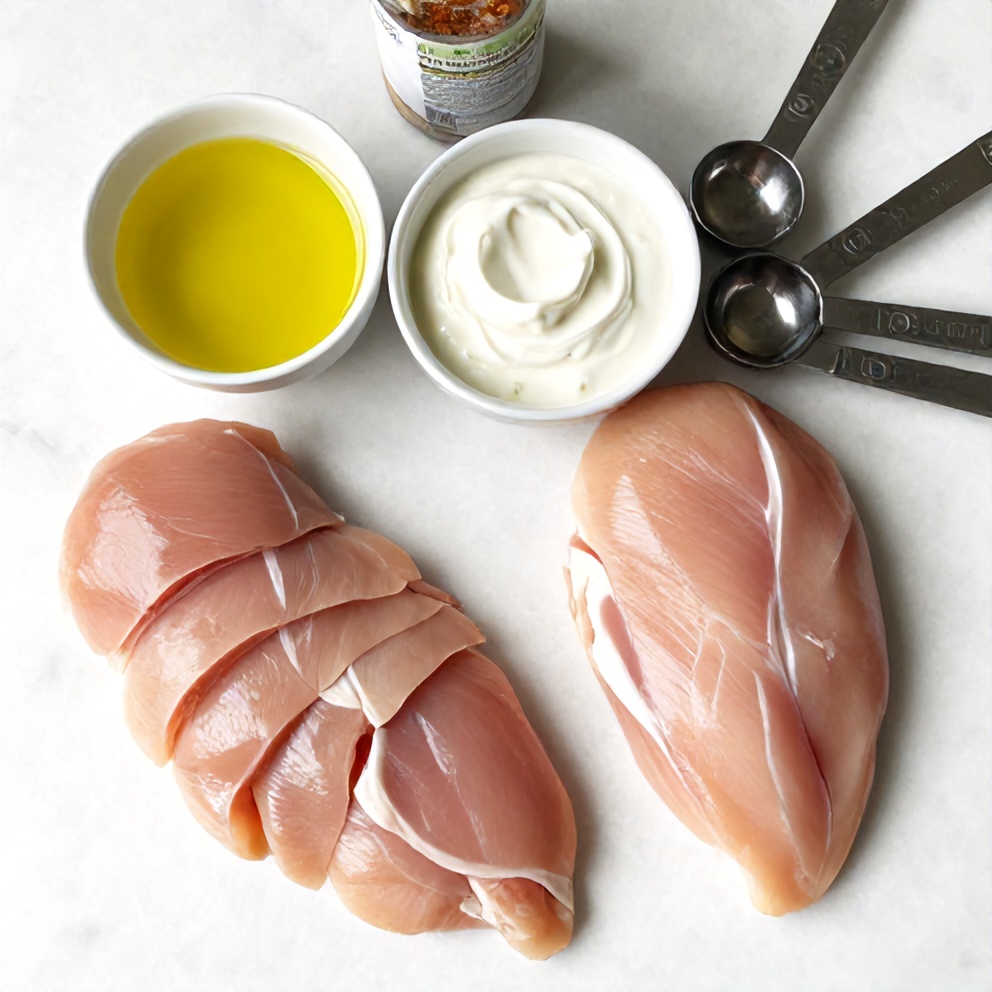 Raw Ingredients for Chicken Shawarma