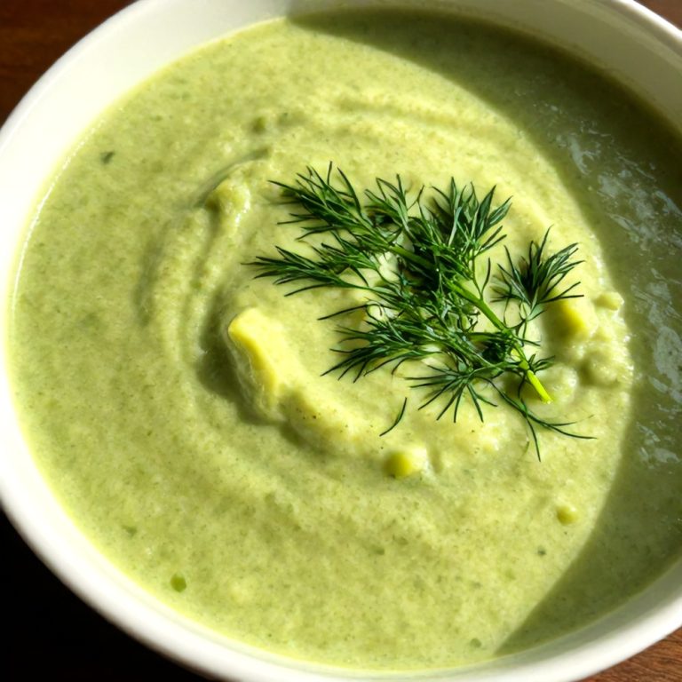 Easy Chilled Cucumber Avocado Soup