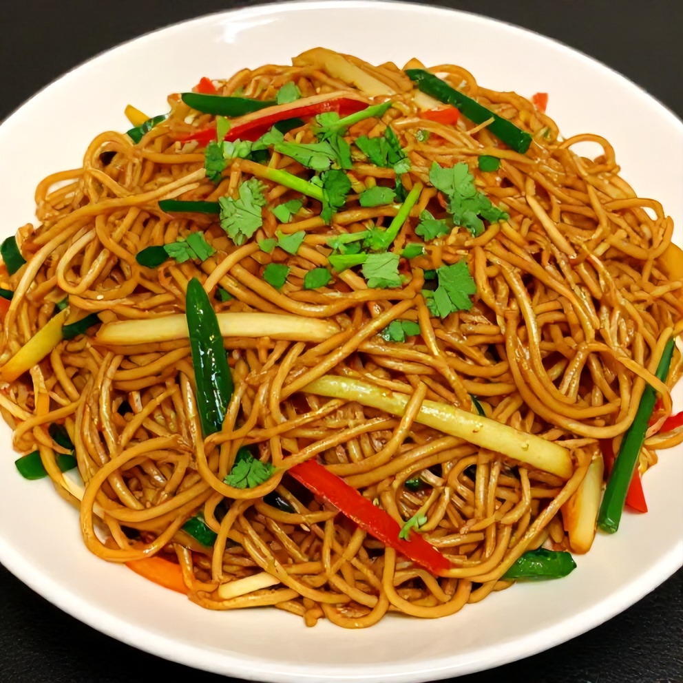 Plated Chinese Chow Mein