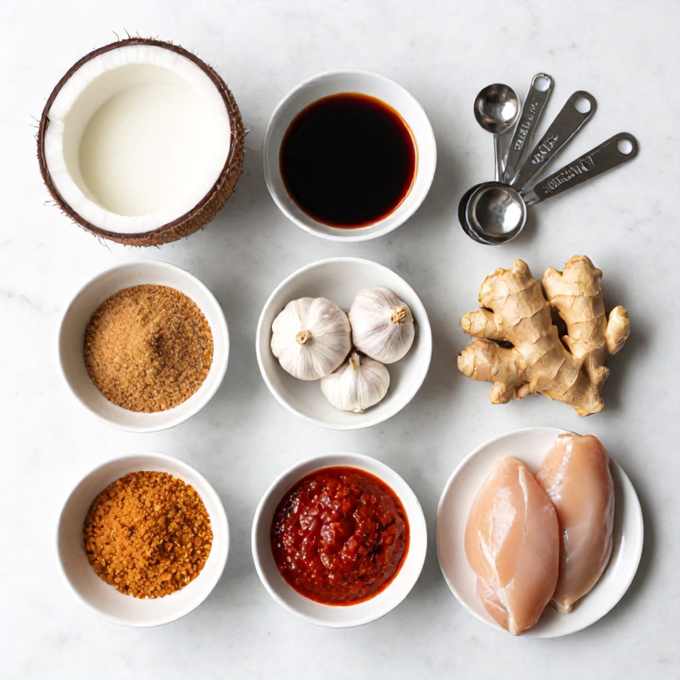 Ingredients for Coconut Chicken