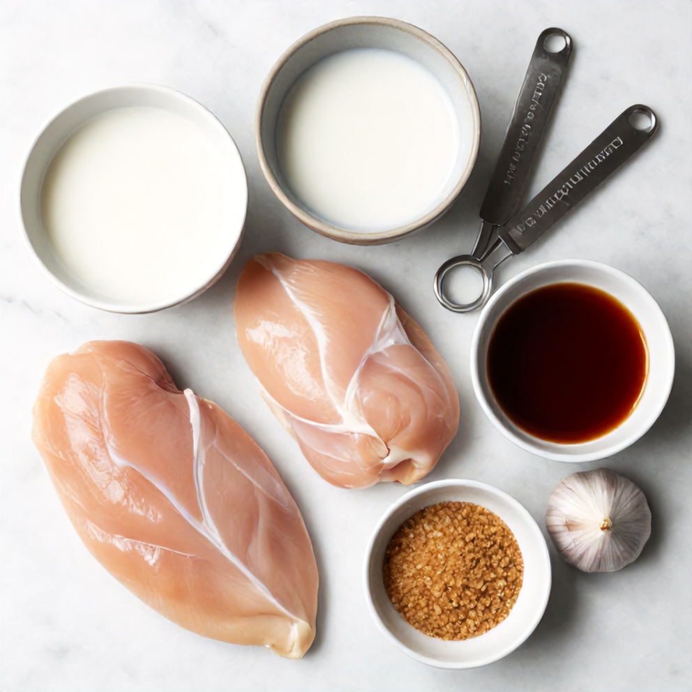 Ingredients for Easy Coconut Chicken Recipe