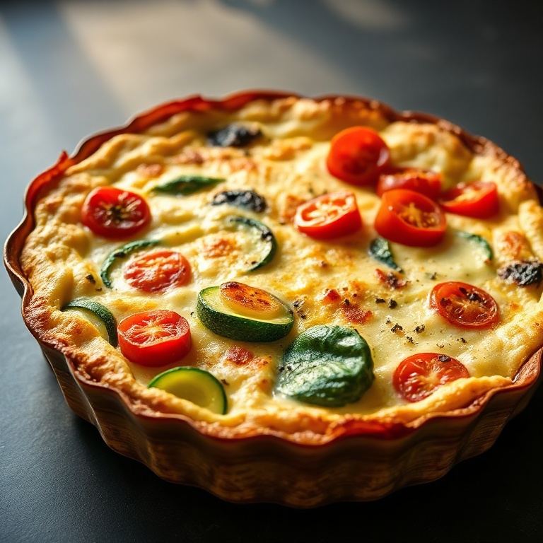 easy cottage cheese veggie bake