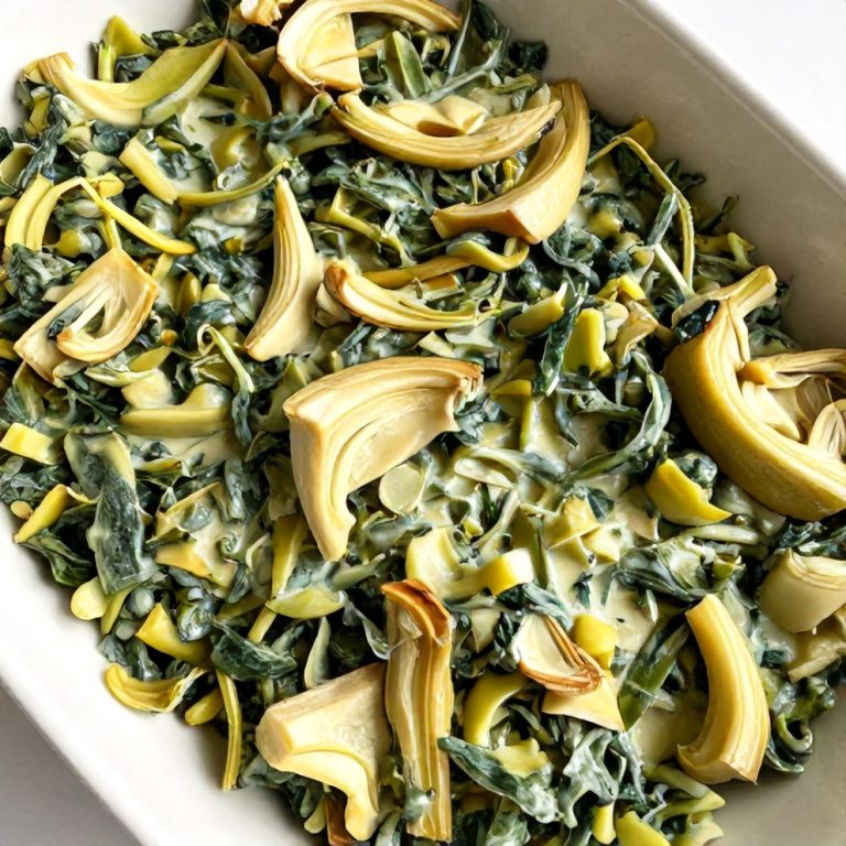 Easy Creamed Spinach and Artichokes