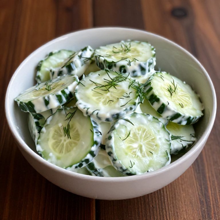 Easy Creamy Cucumber Salad