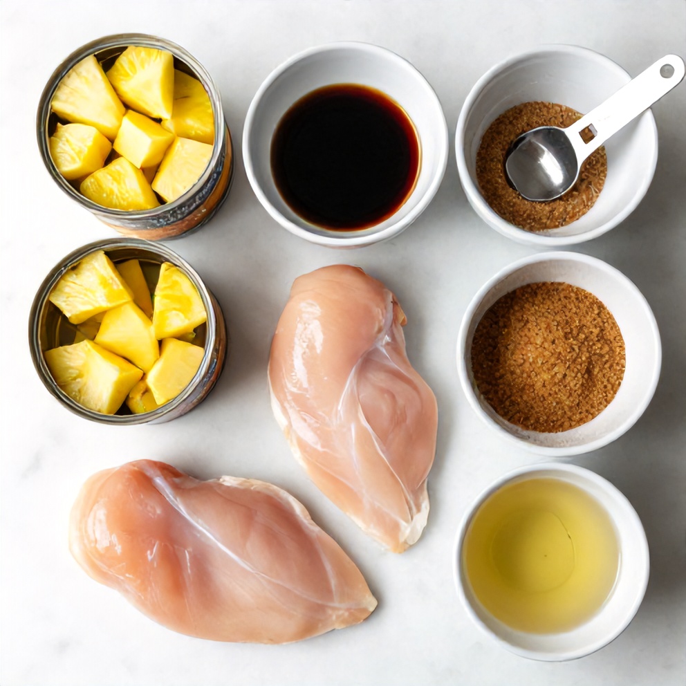 Easy Crockpot Hawaiian Chicken Ingredients