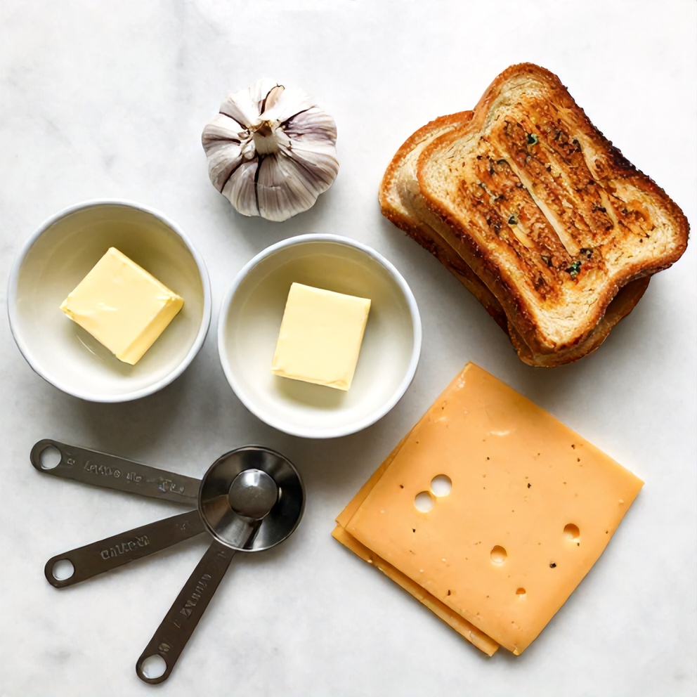 Garlic Bread Grilled Cheese Ingredients