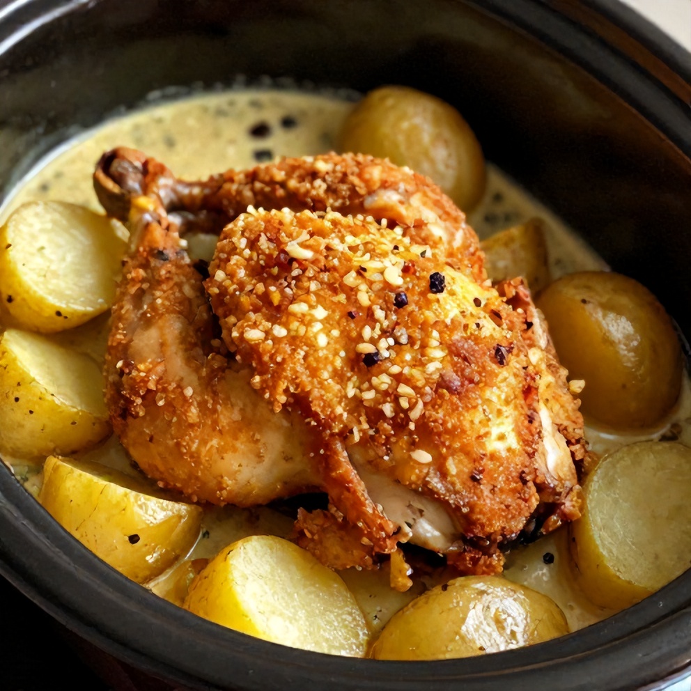 Easy Garlic Parmesan Chicken and Potatoes