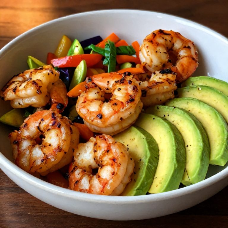 Easy Grilled Shrimp and Avocado Bowl