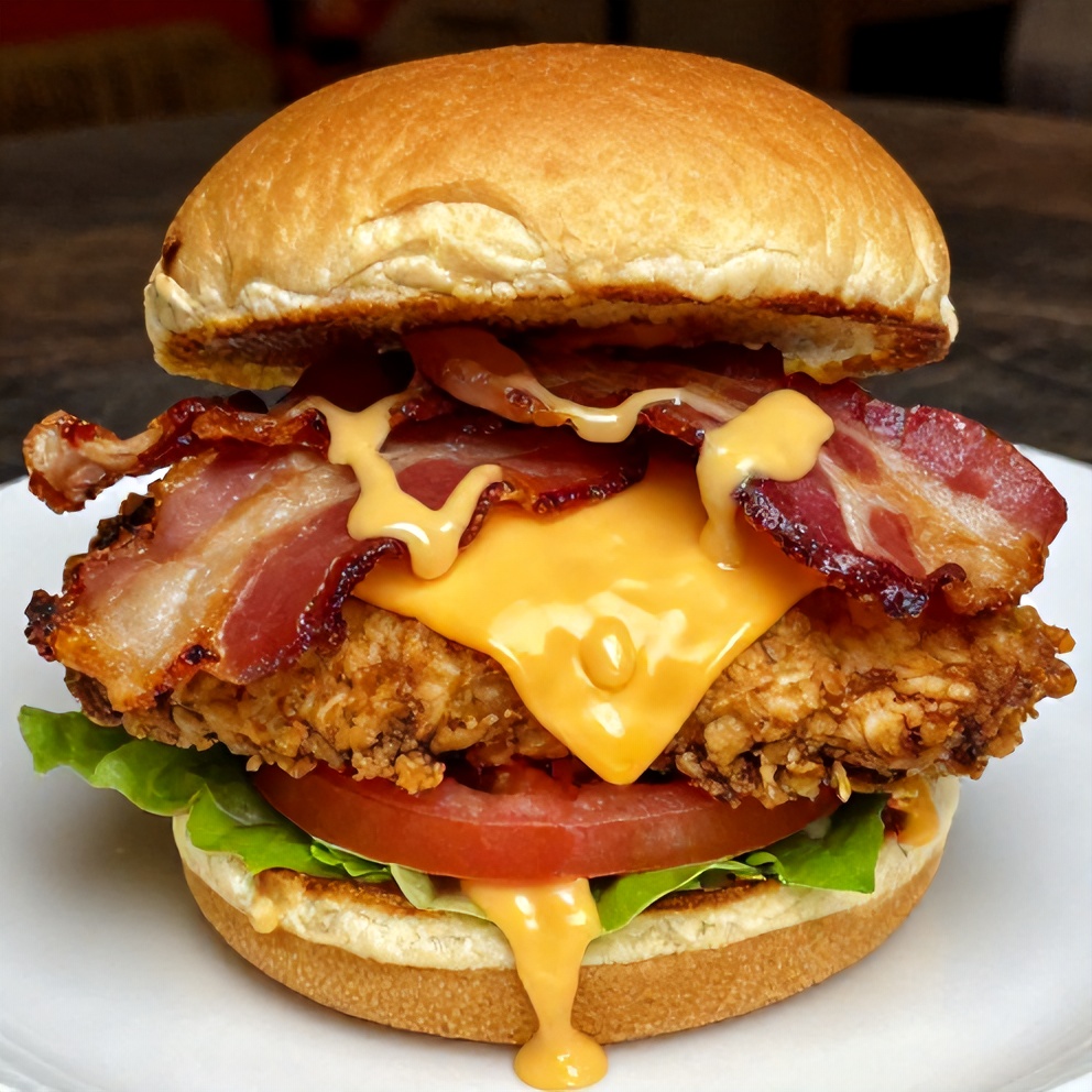 Plated Honey Mustard BLT Chicken Sliders