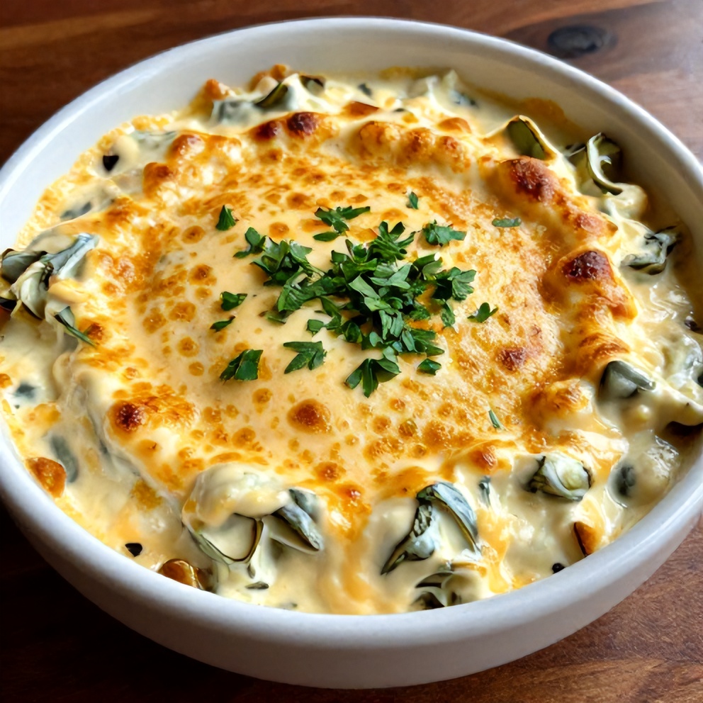 Jalapeño Spinach Artichoke Dip served with tortilla chips