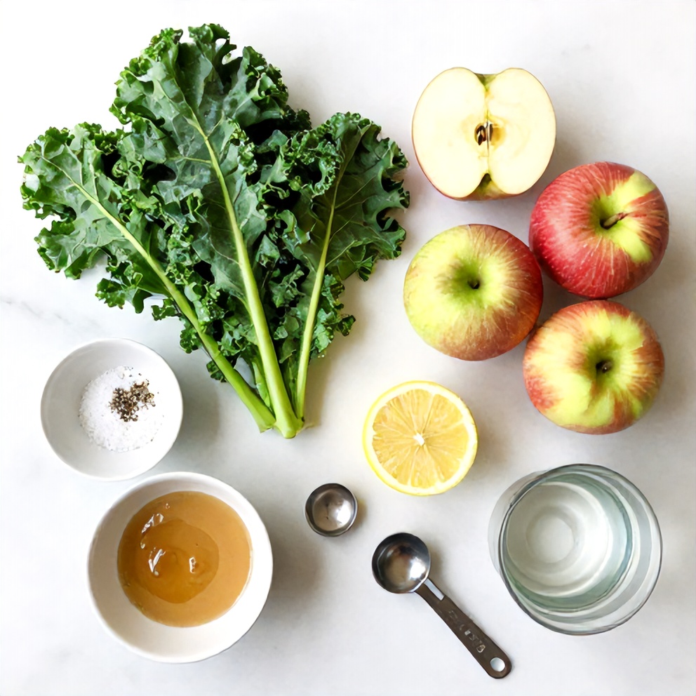 Kale Apple Salad Ingredients