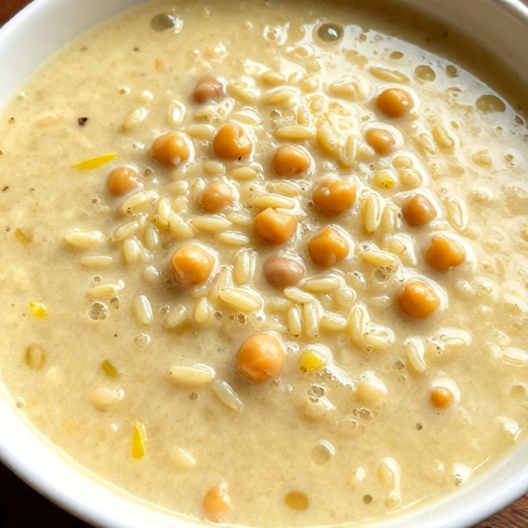 Easy Lemon Chickpea Orzo Soup