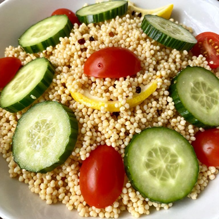 Easy Lemon Cucumber Couscous Salad