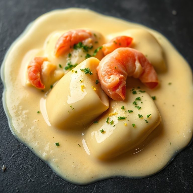 easy lobster ravioli in creamy lemon butter sauce