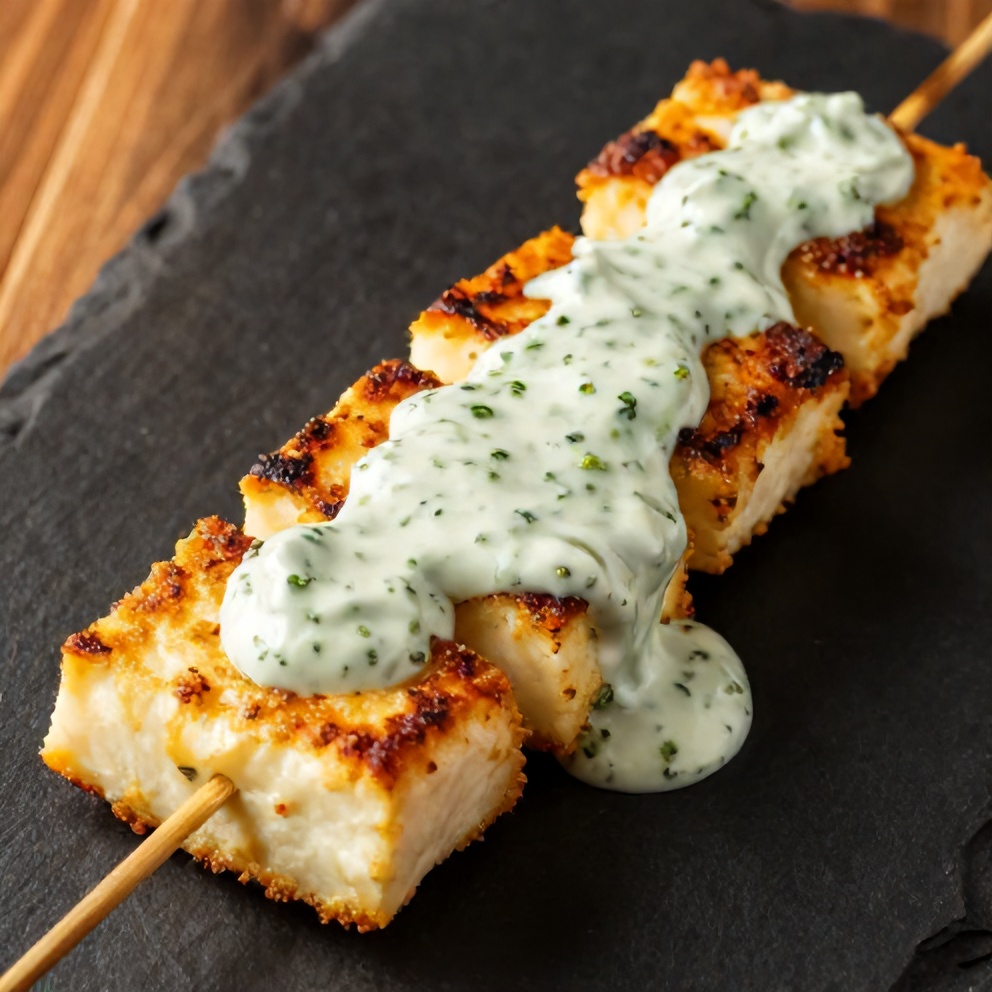 Mediterranean Halloumi Skewers